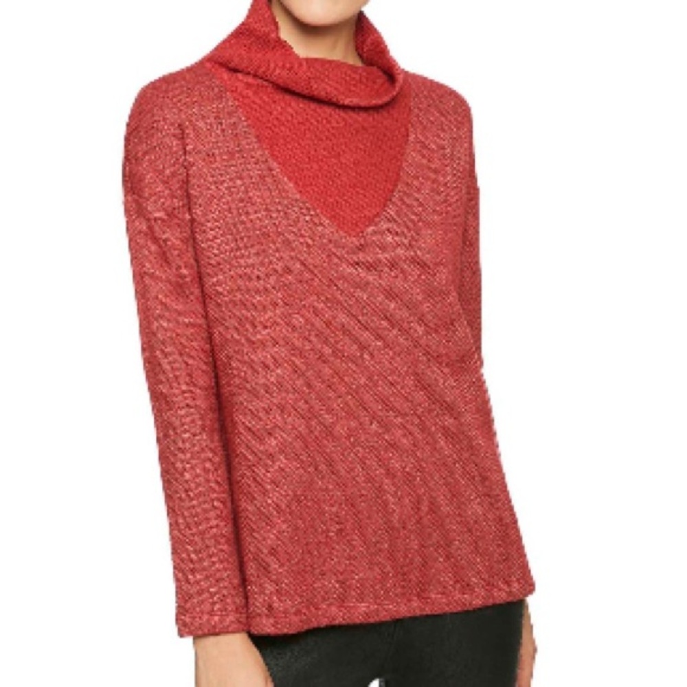 NWOT Sanctuary dunaway Red-Orange Cowl Neck Sweater.  Women’s XS